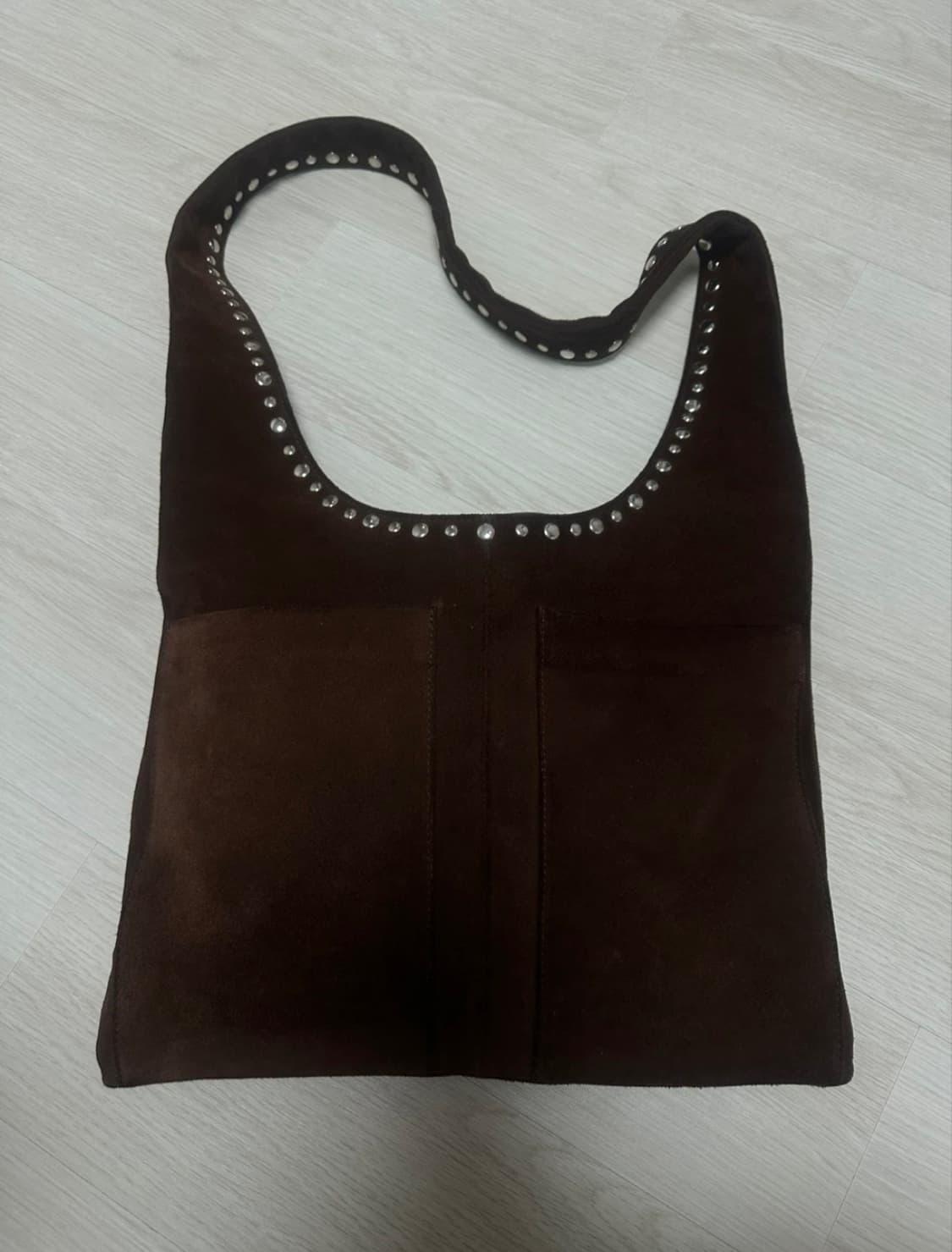 Gimaguas 블랑카 스웨이드 숄더백 브라운 상품이미지2