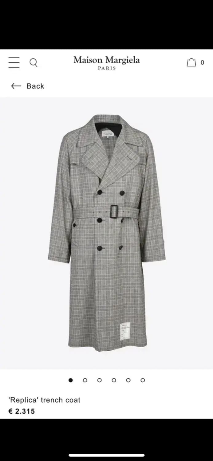 마르지엘라 트렌치 코트 48사이즈 판매합니다 상품이미지1