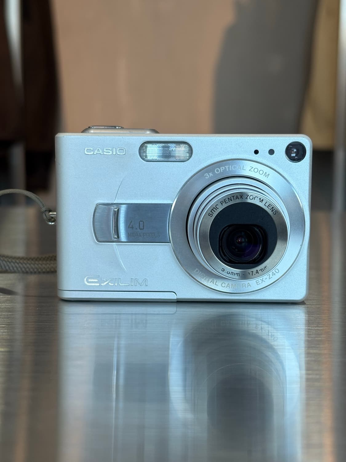 한글지원/도킹크래들)카시오 엑슬림 ex-z40 실버 빈티지디카 상품이미지1