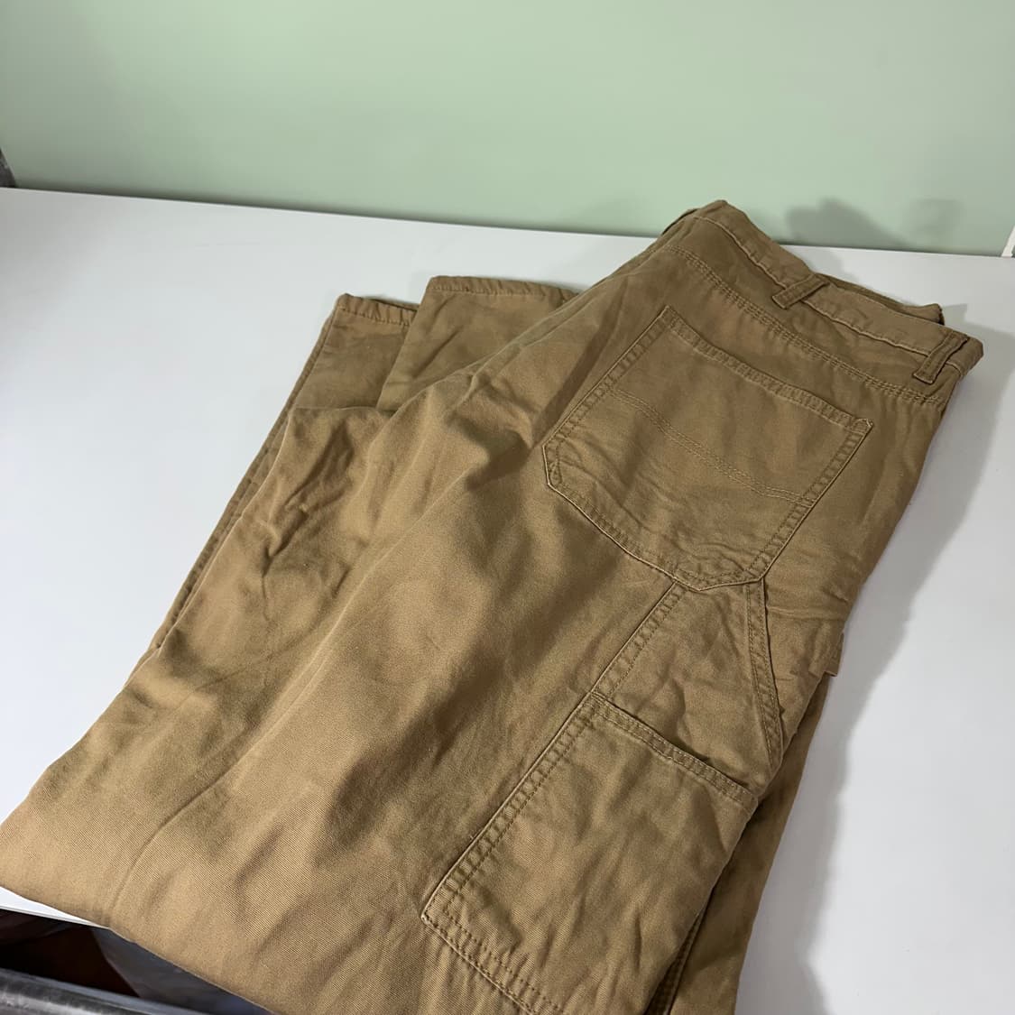 36 랭글러 베이지 레귤러핏 기모 워크 카펜터팬츠 상품이미지5