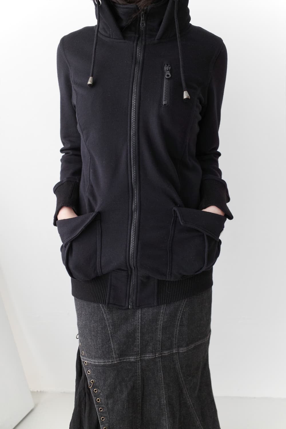 colza) snap hood zip-up  상품이미지7