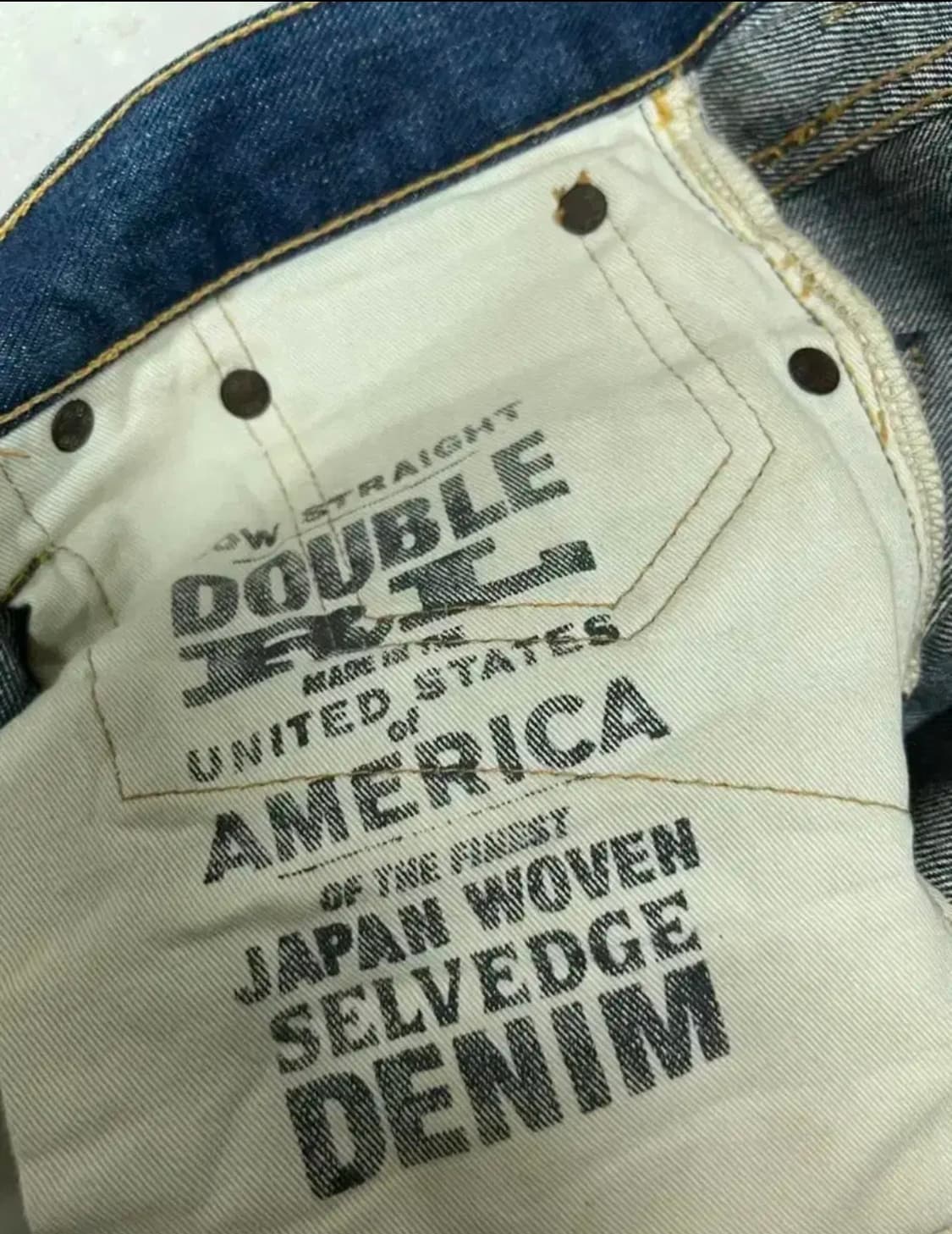 더블알엘 로우 스트레이트 셀비지 데님 30사이즈 상품이미지4