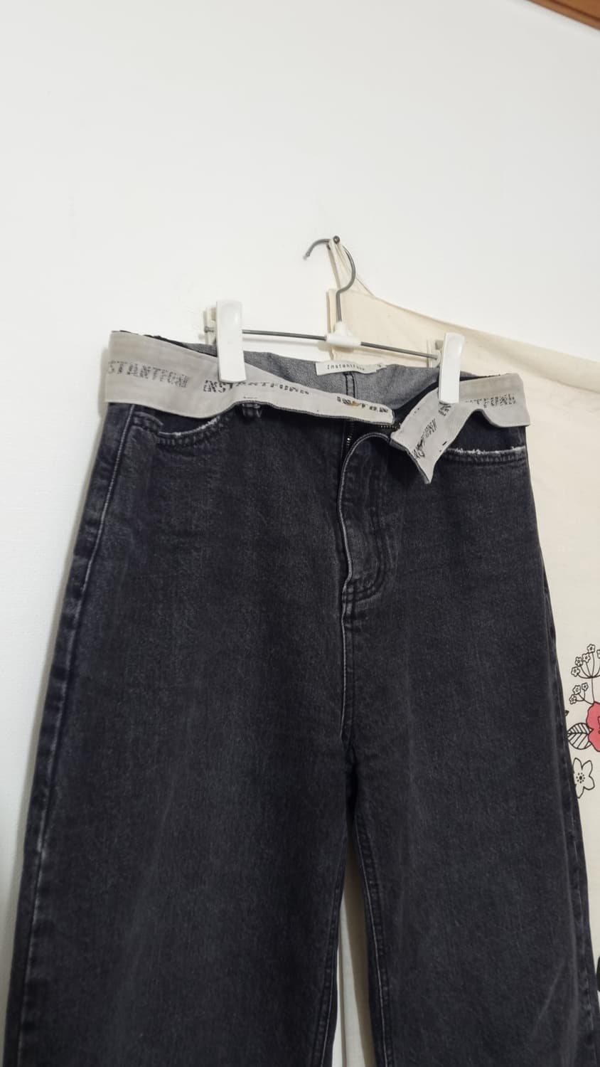 인스턴트펑크 아웃웨이스트 와이드 데님 팬츠 상품이미지4