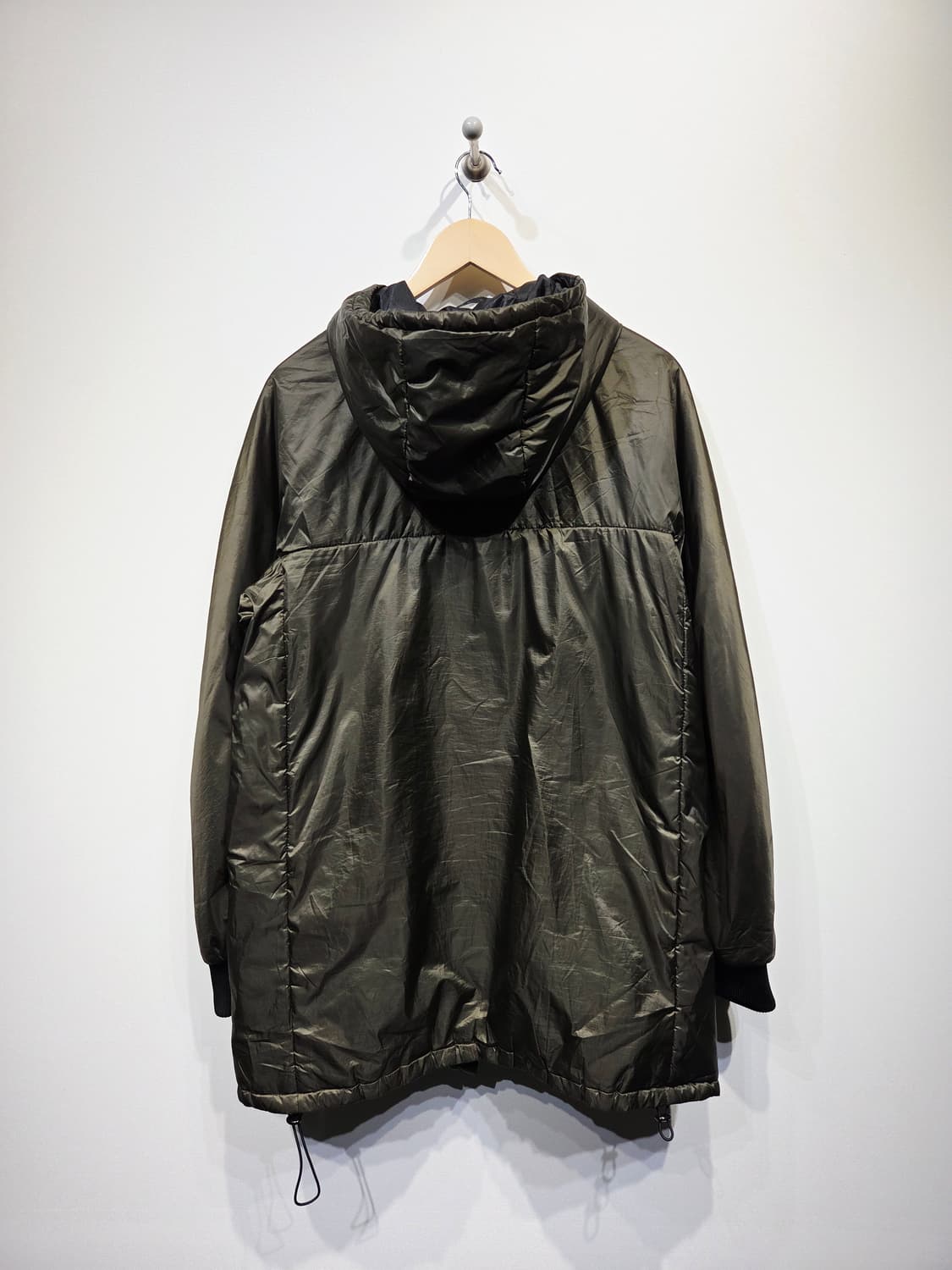 자라 카키색 나일론 롱패딩_L 상품이미지7