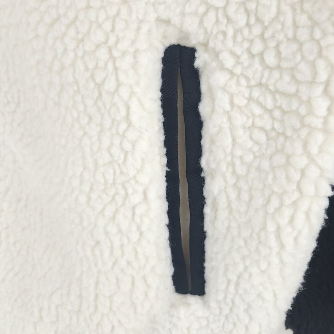 [남L]챔피온 화이트블랙 플리스 자켓[Y61-015] 상품이미지5