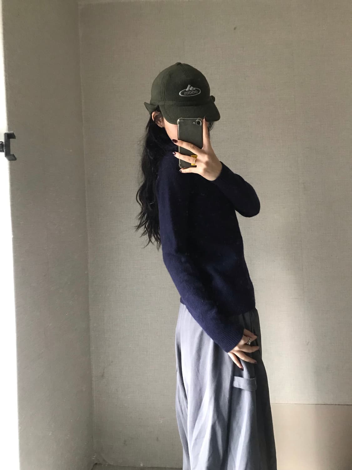 폴로 네이비 니트 반집업 상품이미지4