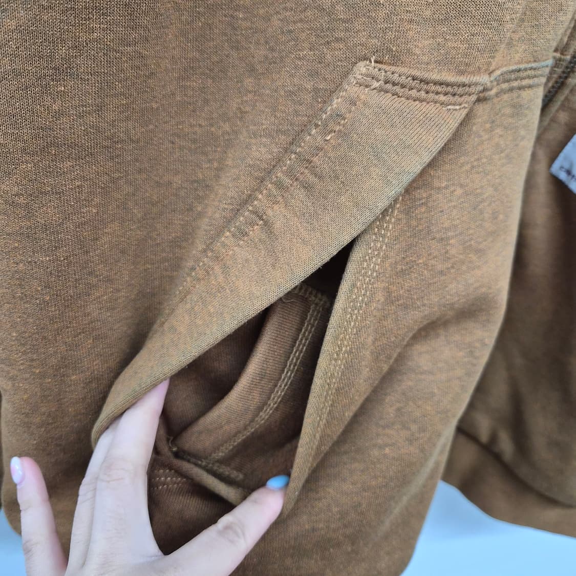 칼하트 브라운 후드 집업 남성 XL 상품이미지3