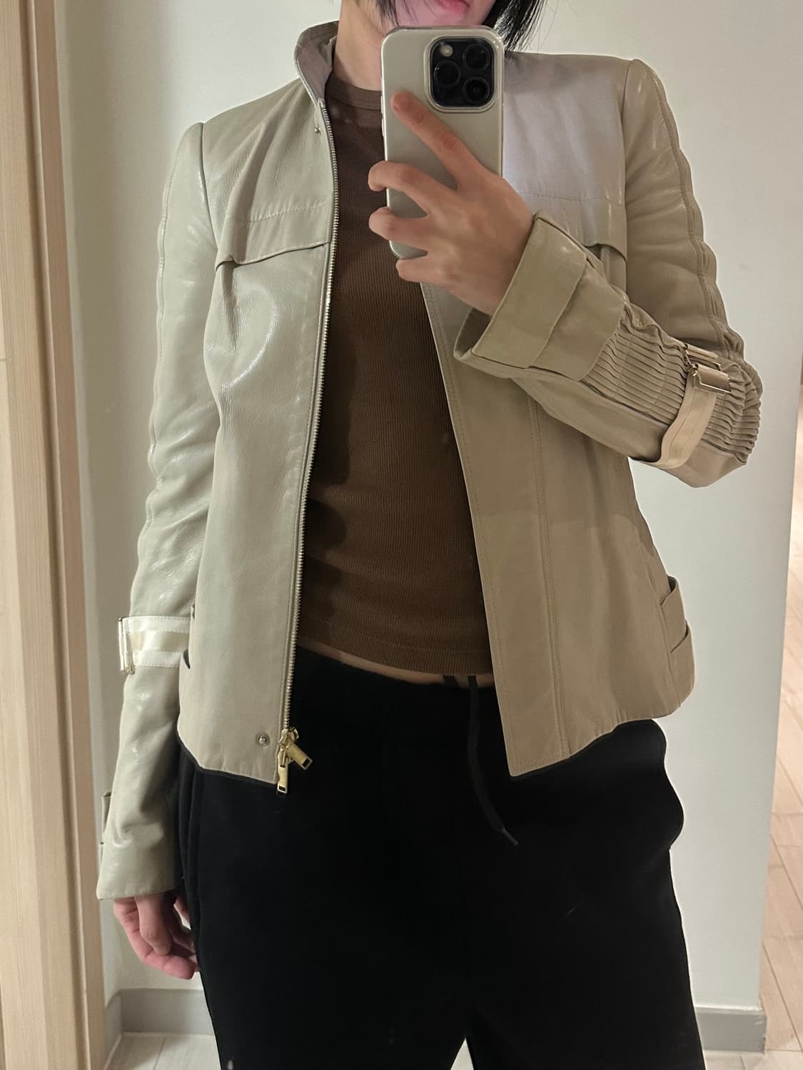 구찌 정품 가죽자켓 사이즈 xs~s (착샷0) 상품이미지3