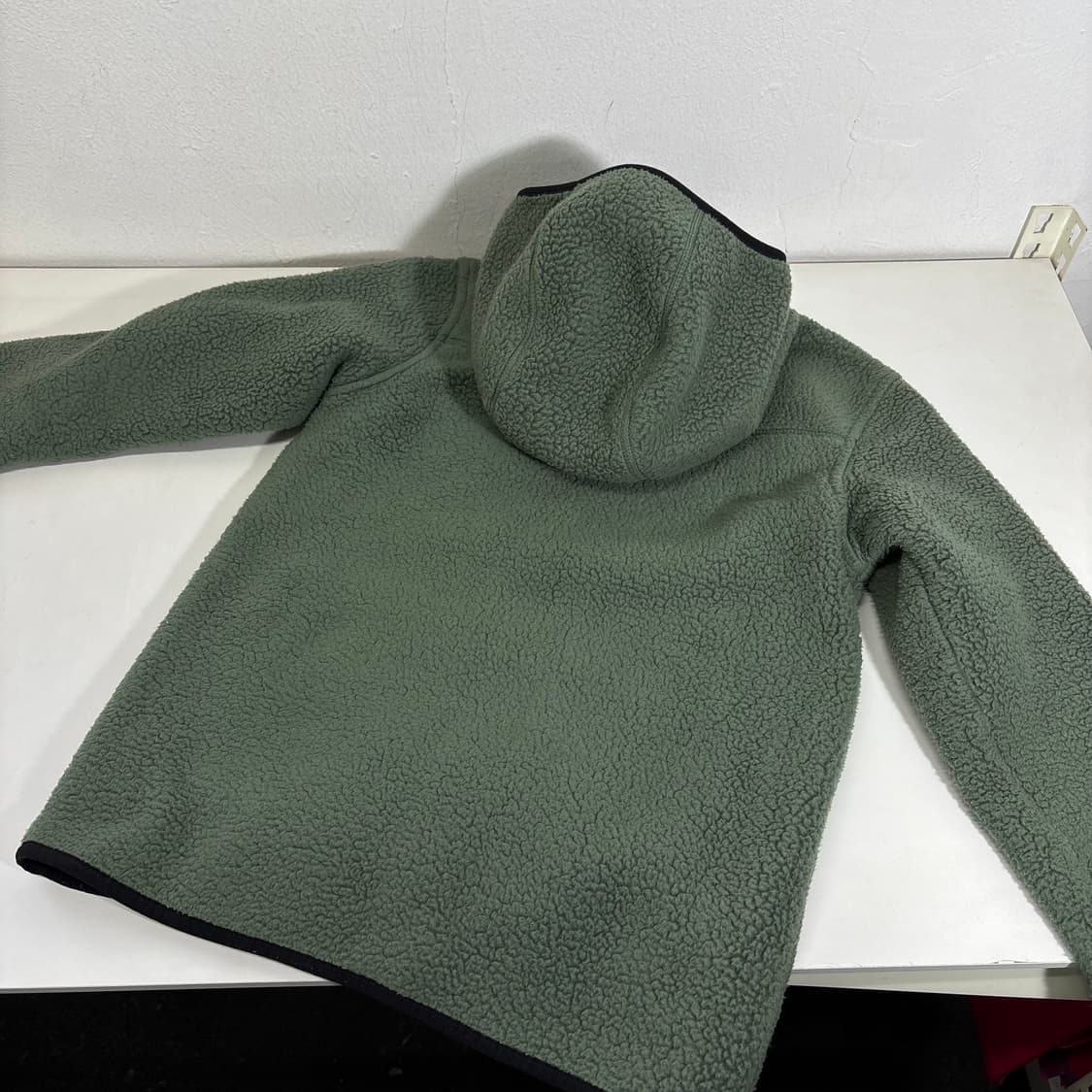 14-16Y 노스페이스키즈 그린 후드후리스 플리스집업 상품이미지3