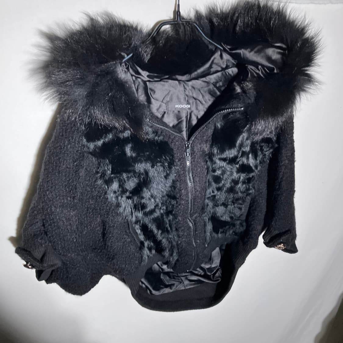 FREE)KOOGI 퍼 배색 후드 자켓 상품이미지1