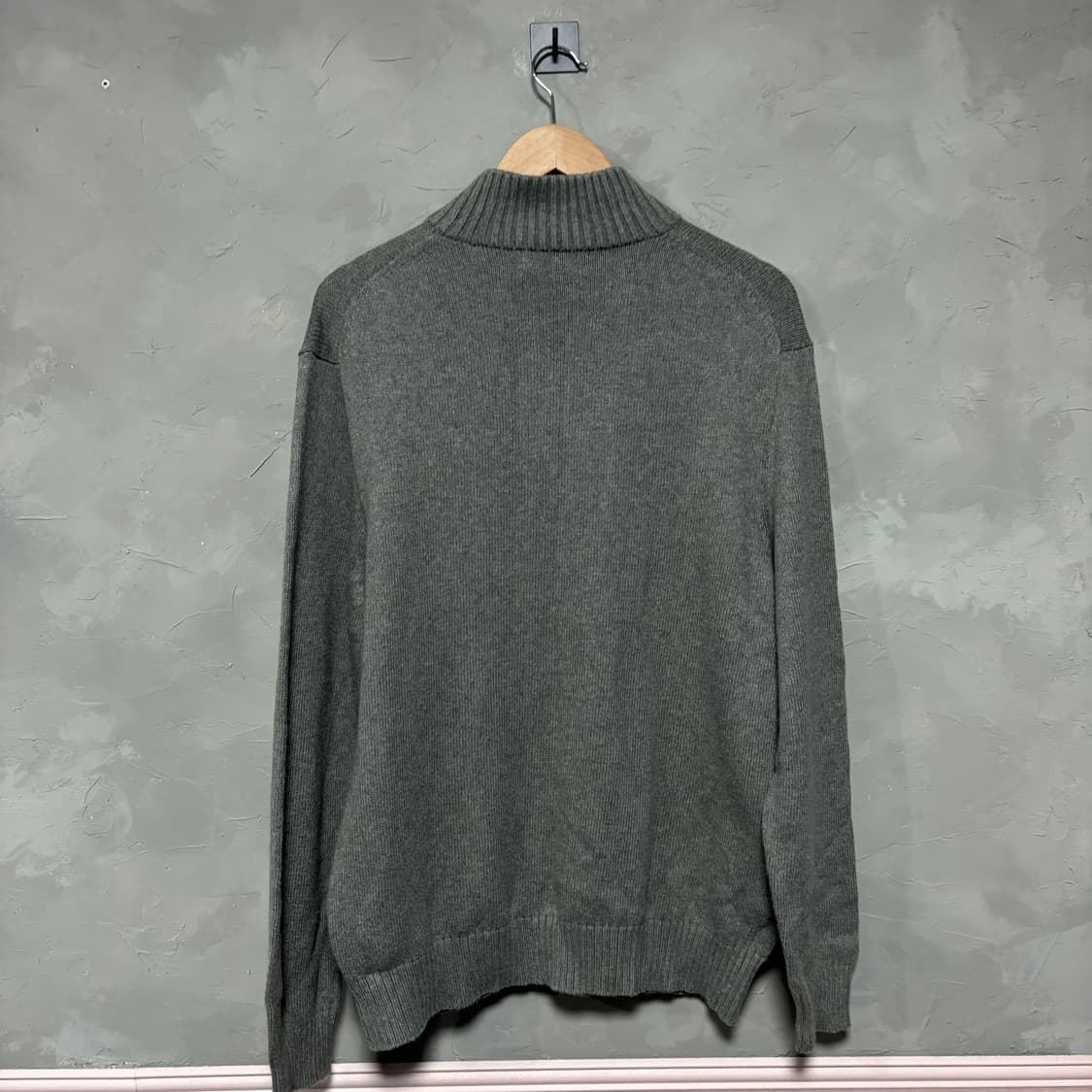 폴로 랄프로렌 신형 니트 반집업 그레이 회색 상품이미지4