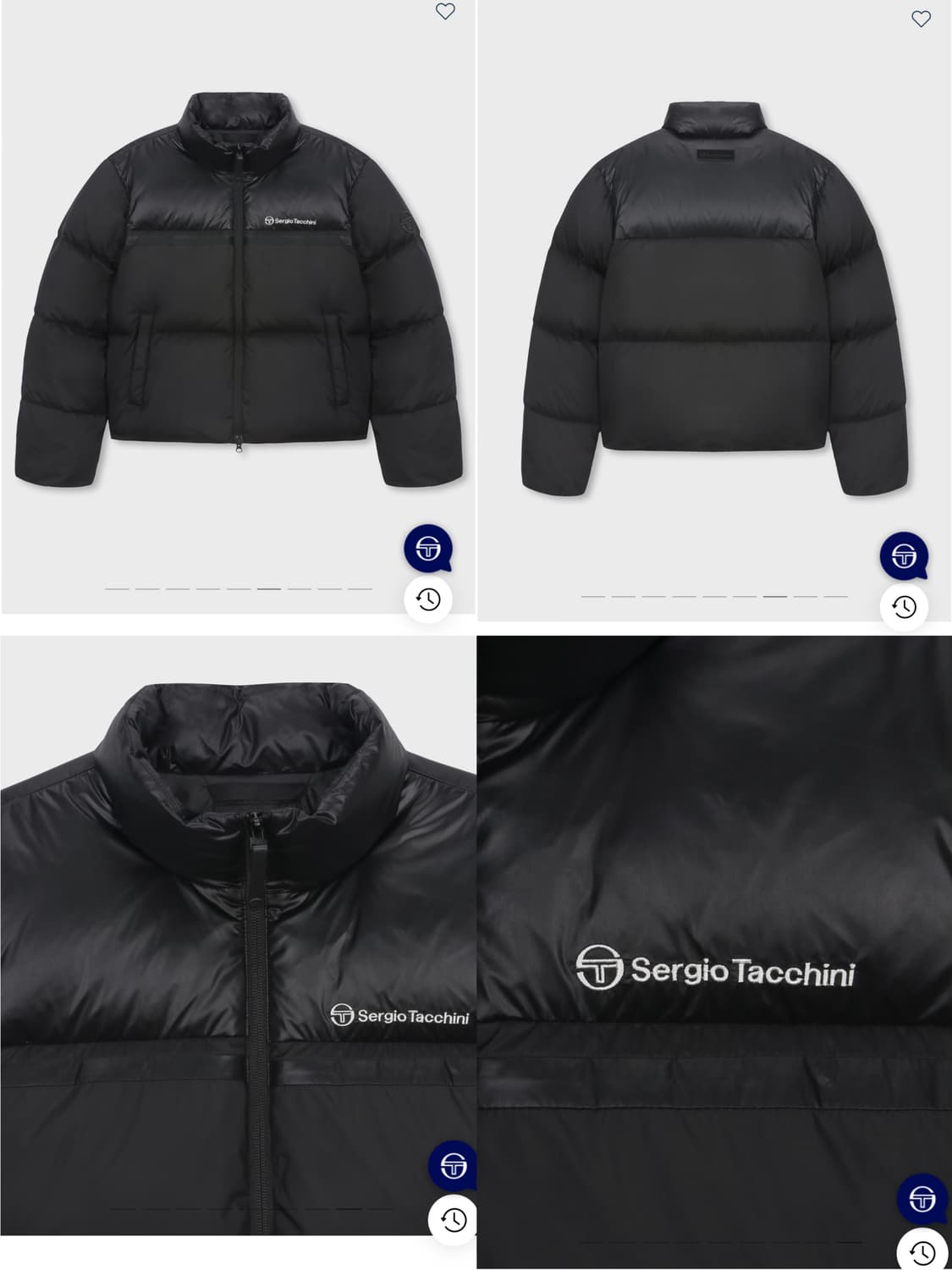 (새상품)세르지오 타키니 에어쿠쉬 패딩 S 사이즈 블랙 상품이미지2