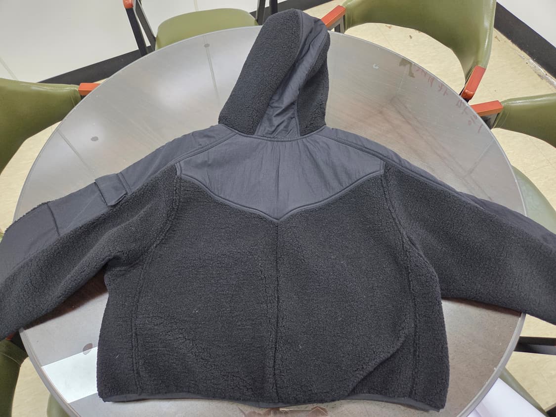 나이키 조던 코지 혜비 플리스 크롭 후드 아노락 블랙 (XL) 상품이미지3