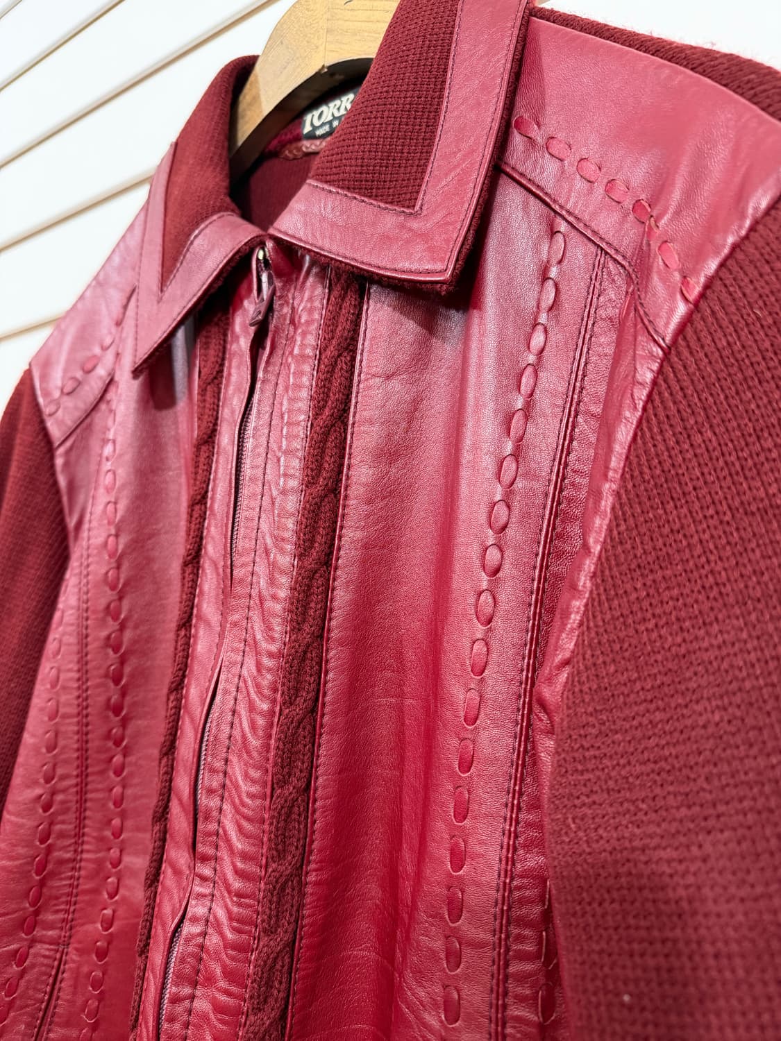 TORRAS 레더 니트 자켓 (Made In Spain)  상품이미지3