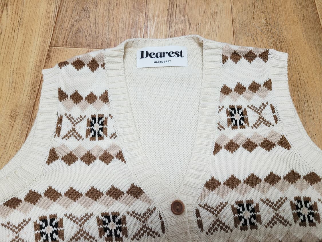 메이비베이비(MAYBEBABY) 디어리스트 베스트가디건 55-66 새상품 상품이미지2