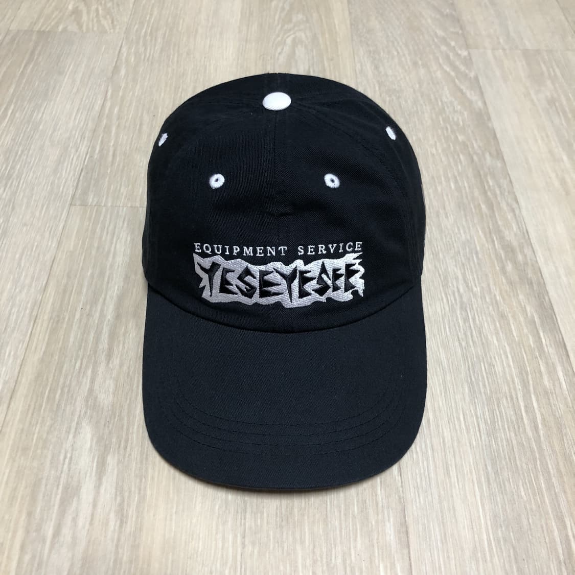 (OS) 예스아이씨 YESEYESEE 훌리건 로고 캡 블랙 상품이미지1