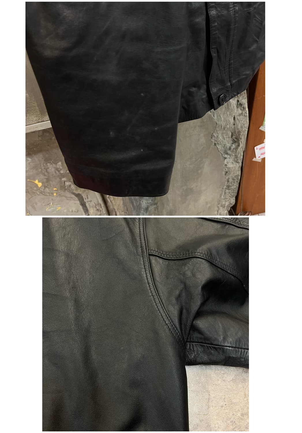 빈티지 레더 자켓 블랙 L #csz1978 상품이미지9