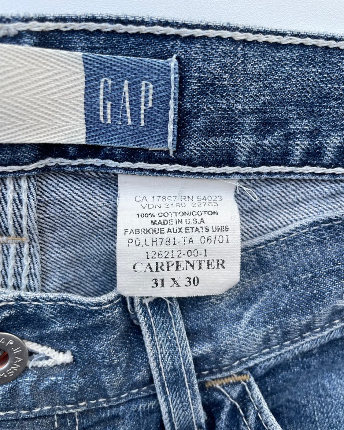 90s USA Old GAP carpenter pants 올드갭 카펜터 상품이미지6