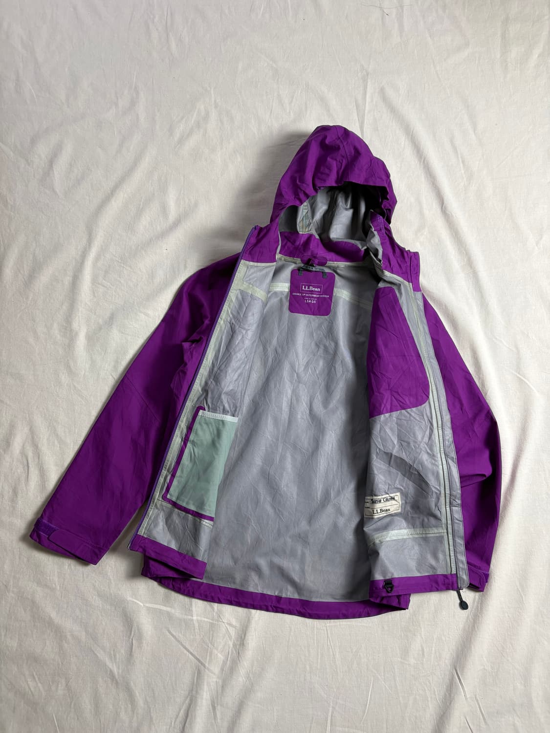 L.L Bean 엘엘빈 우먼 레인자켓 퍼플 M 상품이미지3