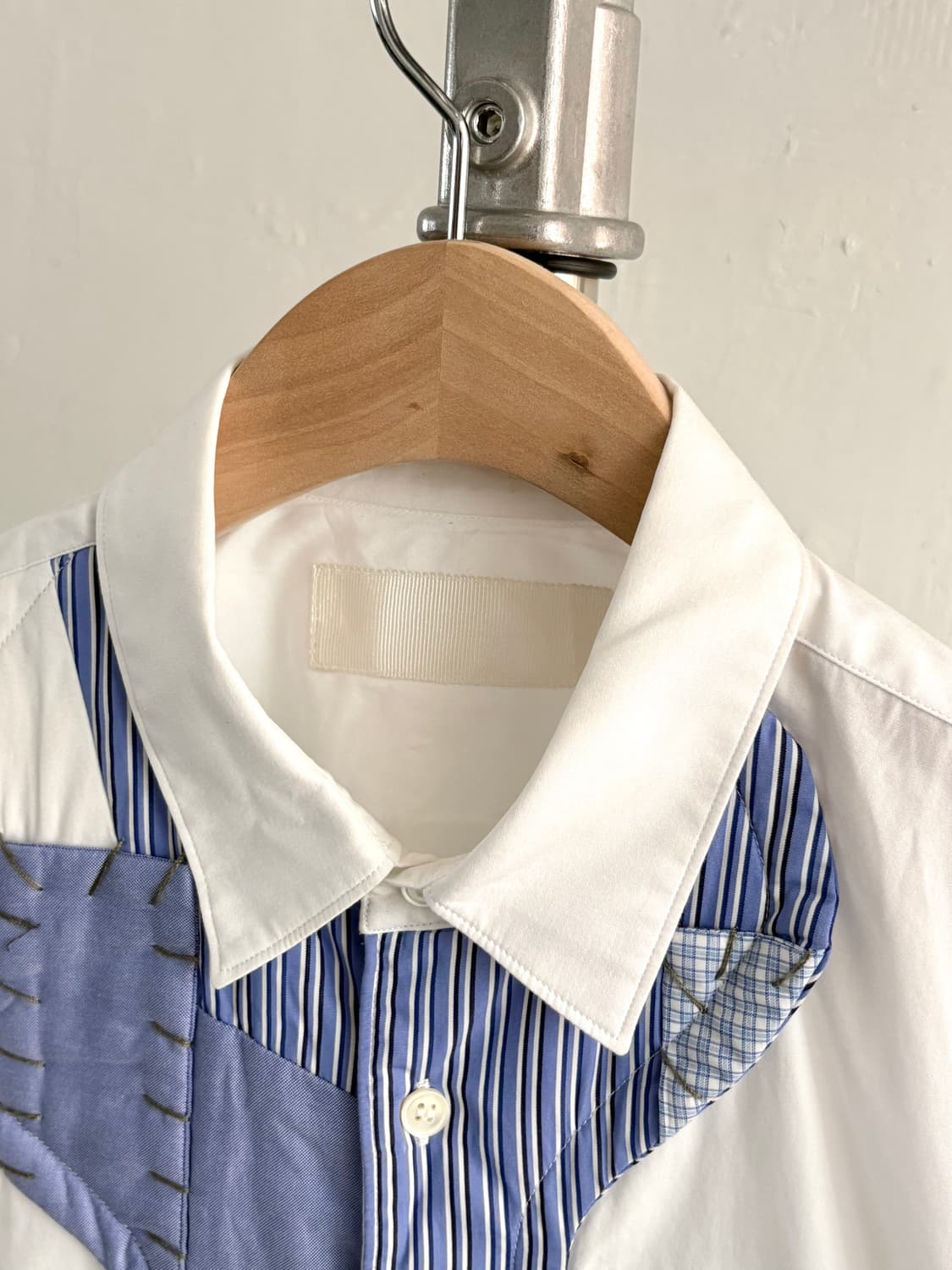 꼼데가르송 SHIRT 패치워크 화이트 셔츠 상품이미지3