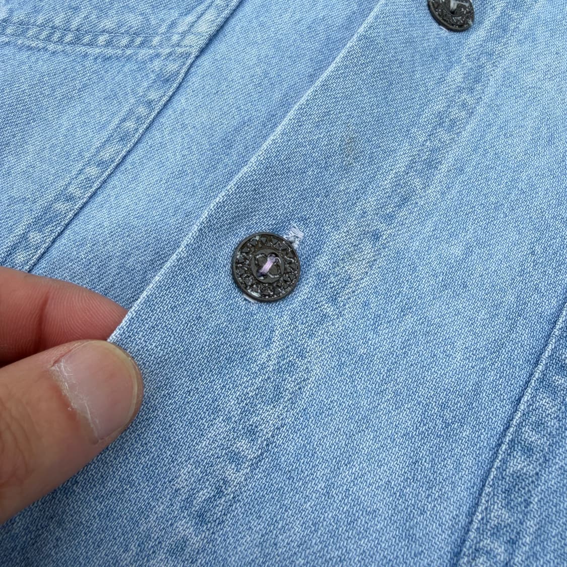 리바이스 빈티지 클래식 웨스턴 데님 반팔셔츠 XL 상품이미지6