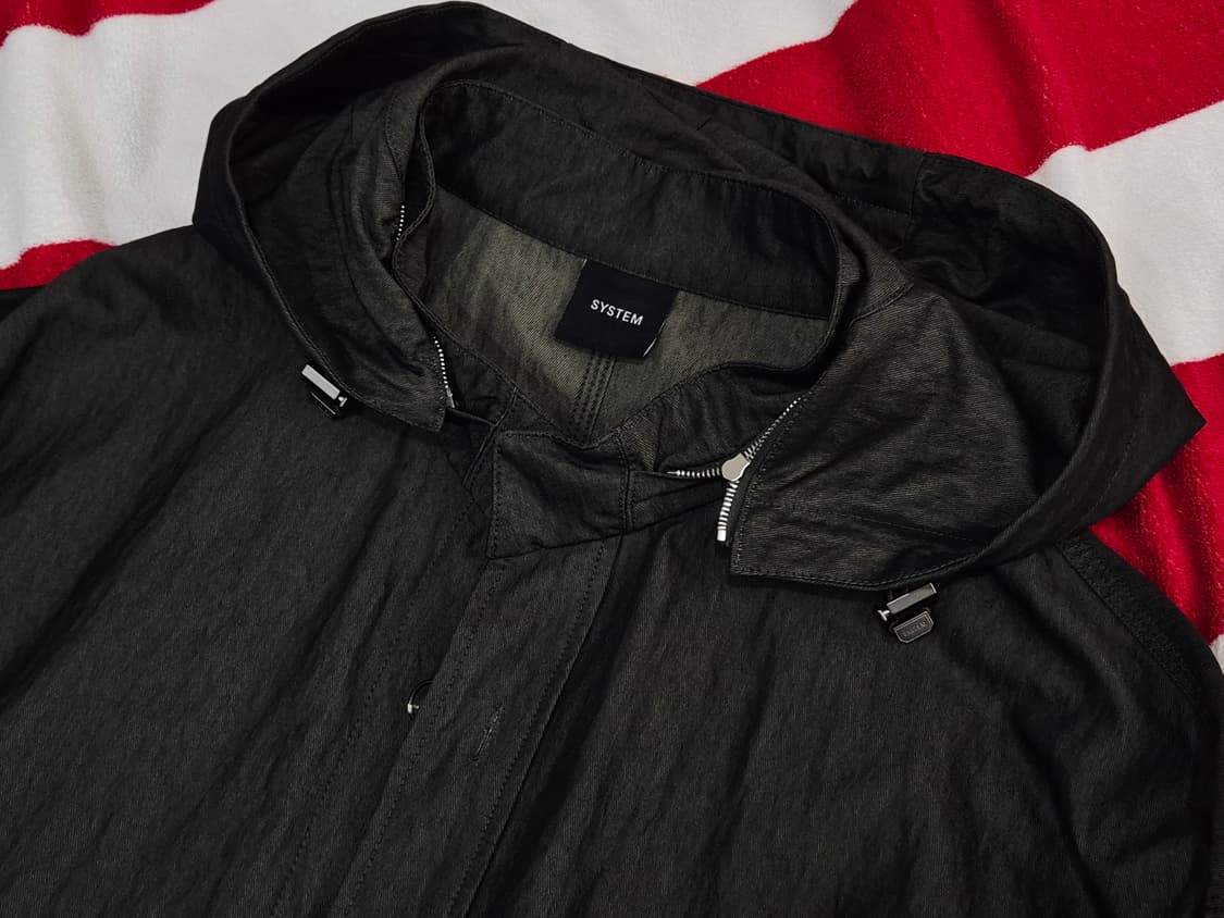 SYSTEM 시스템 야상 후드 점퍼 자켓 올리브 상품이미지2