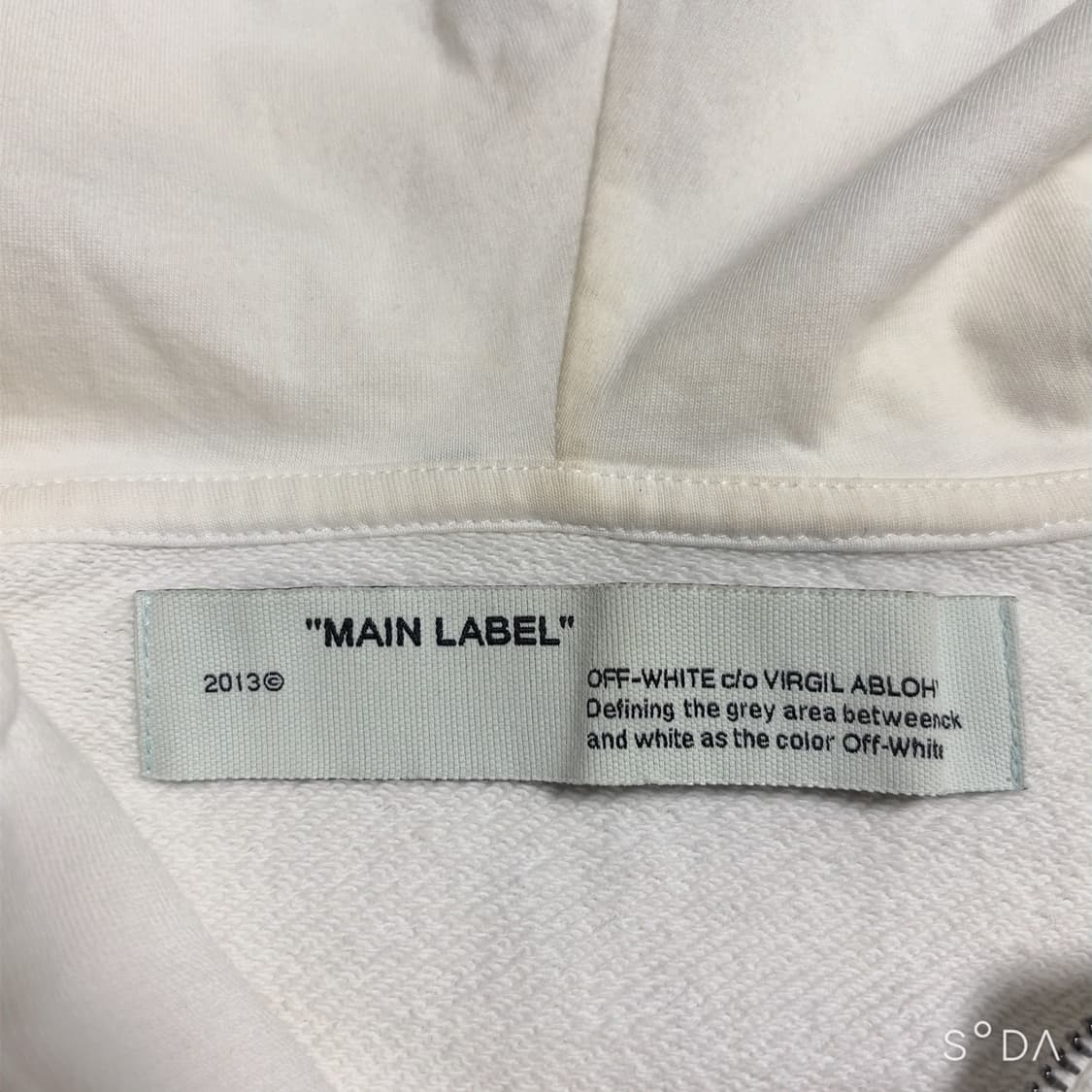 오프화이트 19SS 그래프트 애로우 자수 후드 집업 상품이미지4