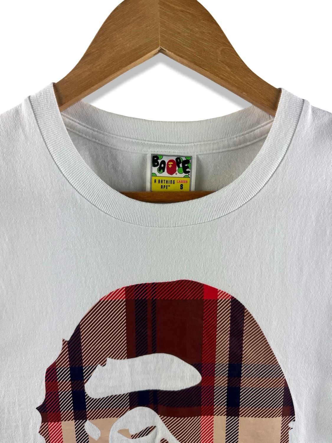 베이프 체크 빅사루 반팔티셔츠2307 상품이미지3