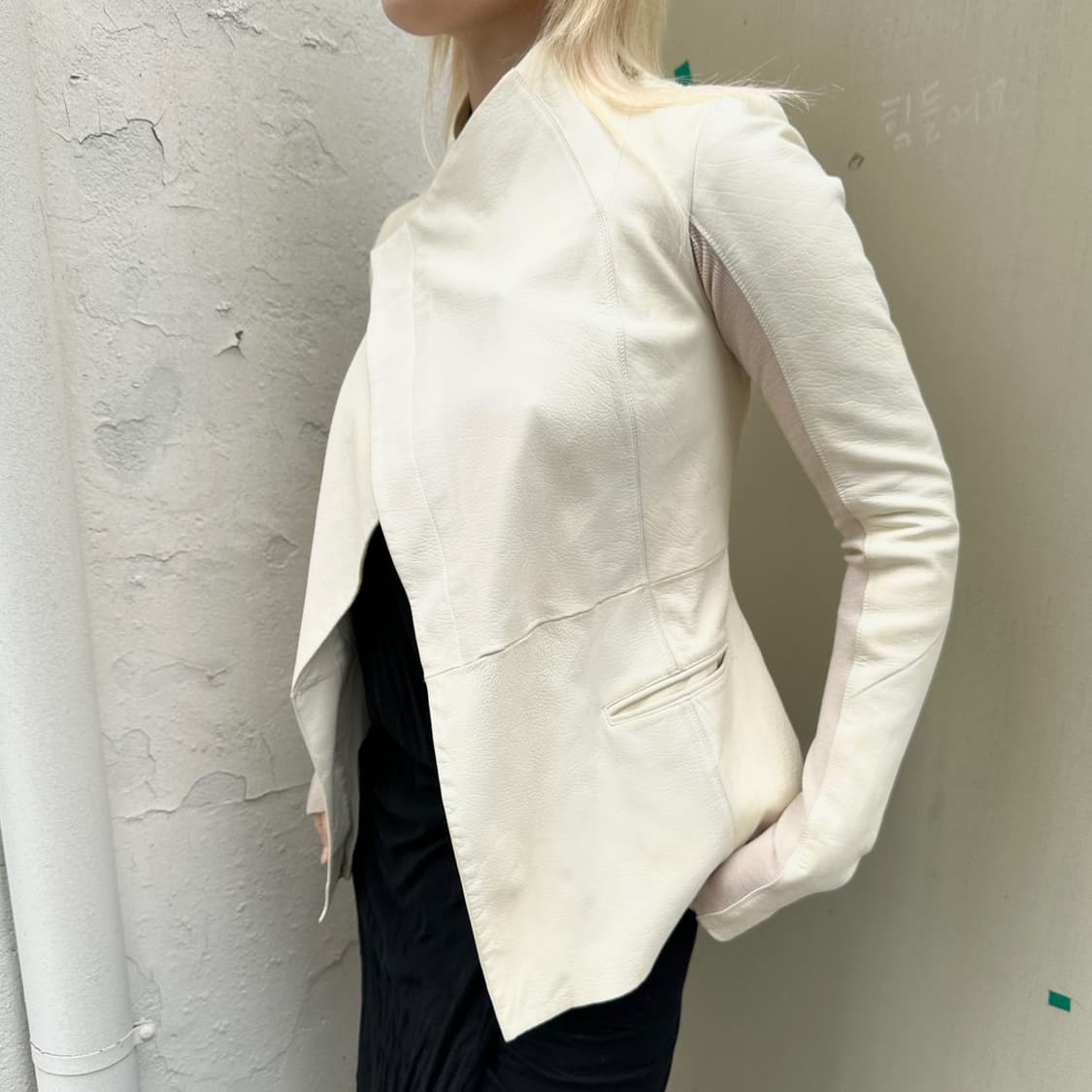 00s 아카이브 릭오웬스 가죽 버튼업 자켓 상품이미지7