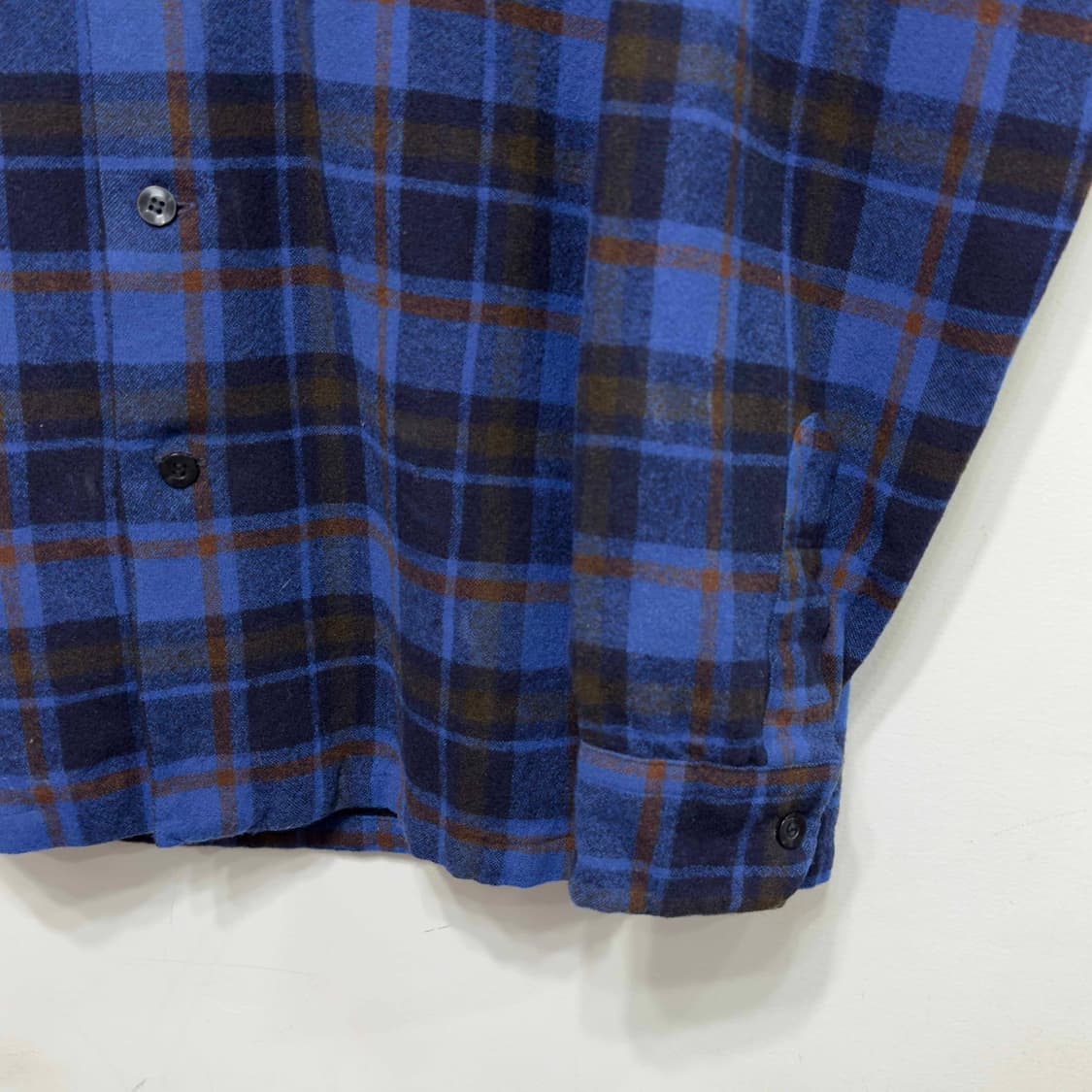 80s 펜들턴 버진울 체크 셔츠 USA 상품이미지3