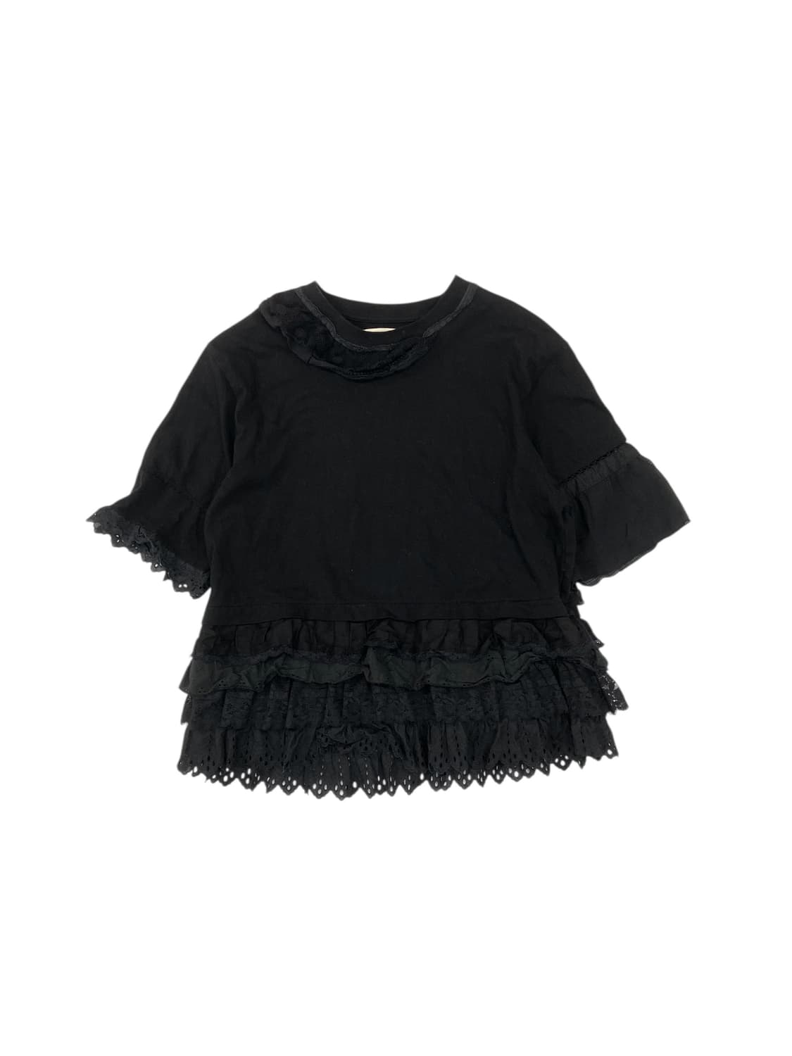 Beams torito ruffle half sleeve tee 상품이미지1