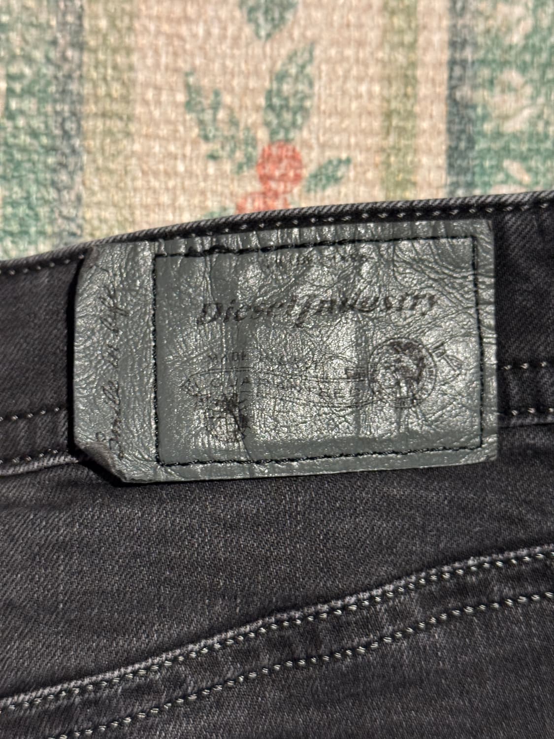 디젤 인더스트리 슬림핏 흑청 데님 상품이미지7