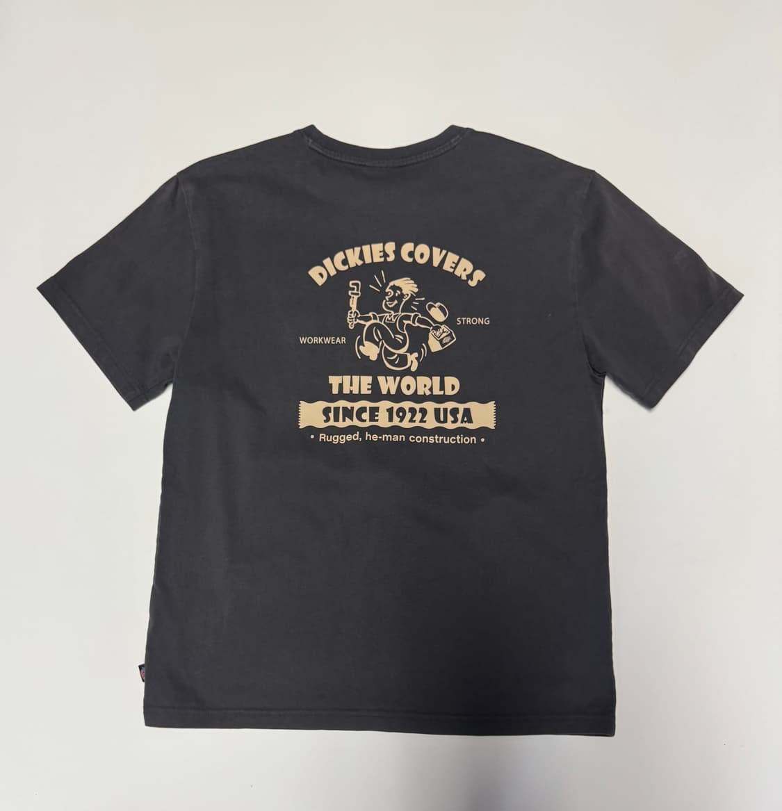 공용!! 디키즈 Dickies USA 뒷 프린팅 워크웨어 반팔 티셔츠 S 상품이미지1
