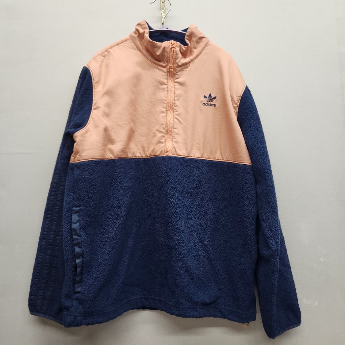 아디다스 로고 후리스/아노락 스트링 반집업 M(L) 남여공용 상품이미지1