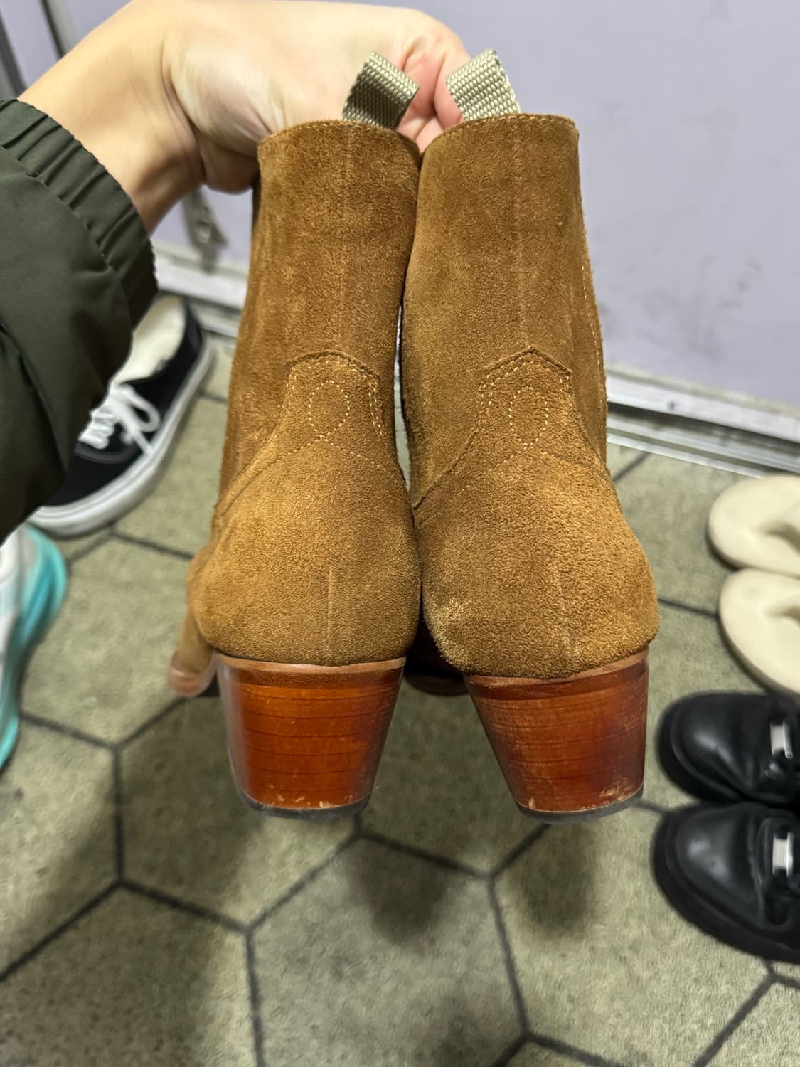 길프 몰코 스웨이드 웨스턴 앵클 부츠 (40) 상품이미지2