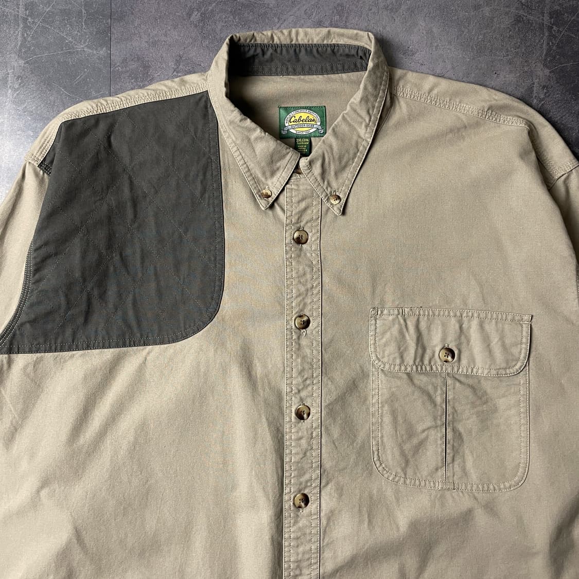 CABELA'S 카벨라스 빈티지 베이지 헌팅 코튼셔츠 A00326 상품이미지2