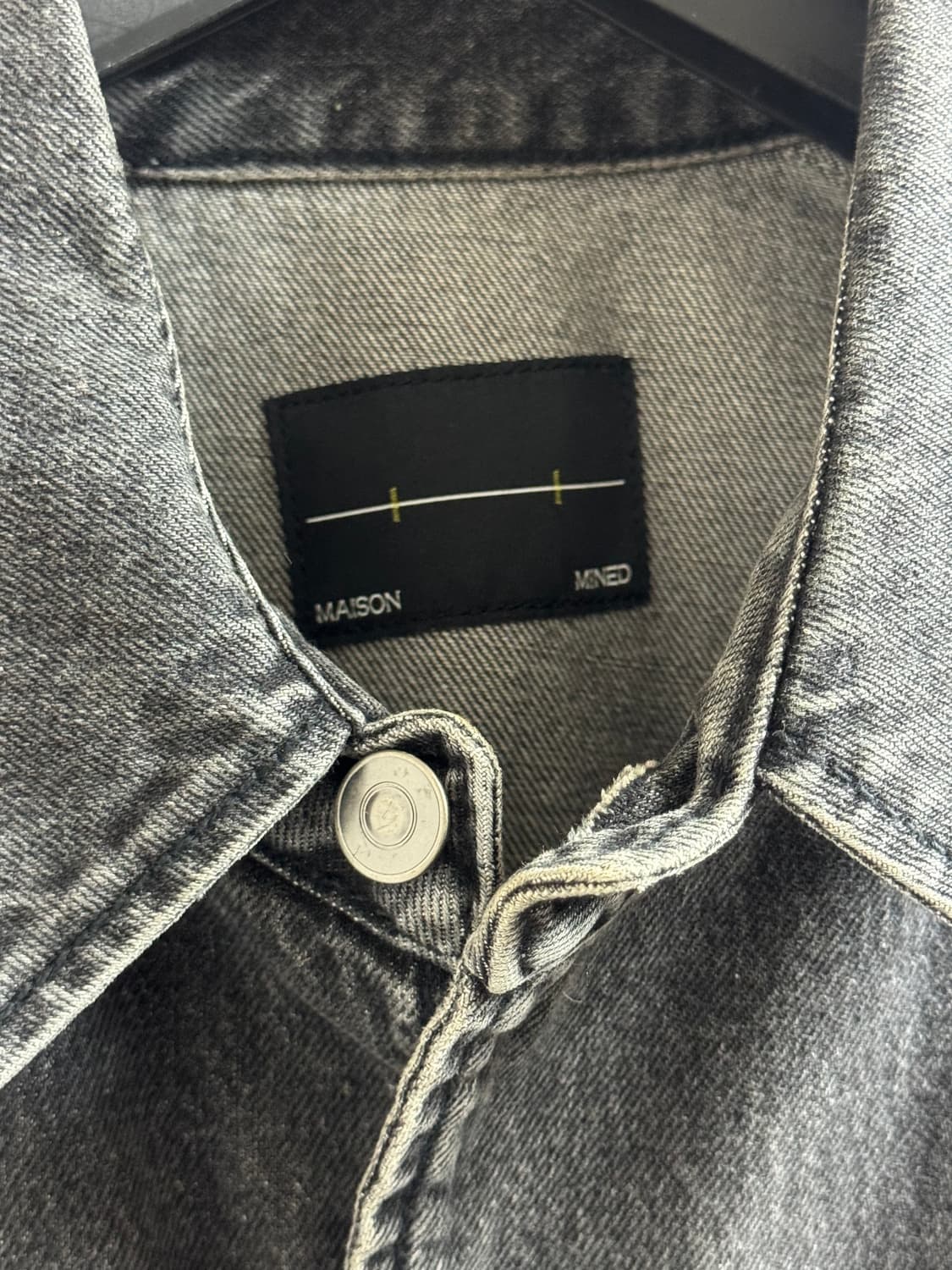 메종미네드 / 흑청 데님 베스트 / L 상품이미지3