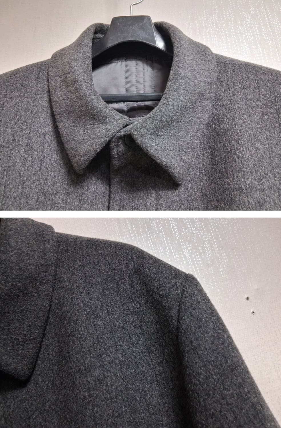 제일모직 mvio 남성 누빔안감 순모모직코트 남성100 새거같은상태
 상품이미지4