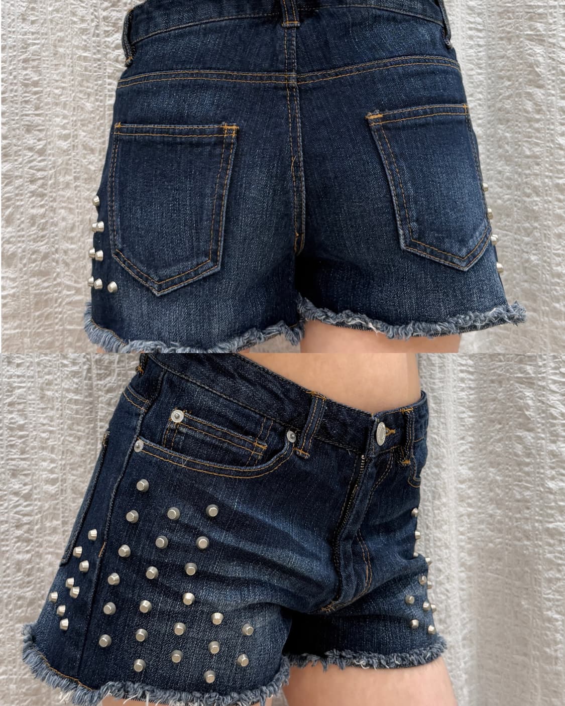 stud point denim shorts 상품이미지8