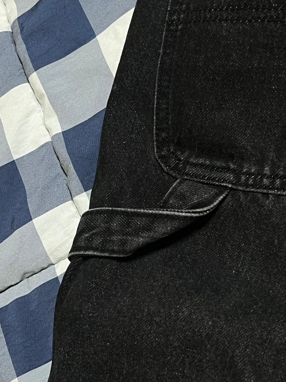 (Sold out) 메종미네드 블랙 카펜터 데님 팬츠 30 상품이미지8