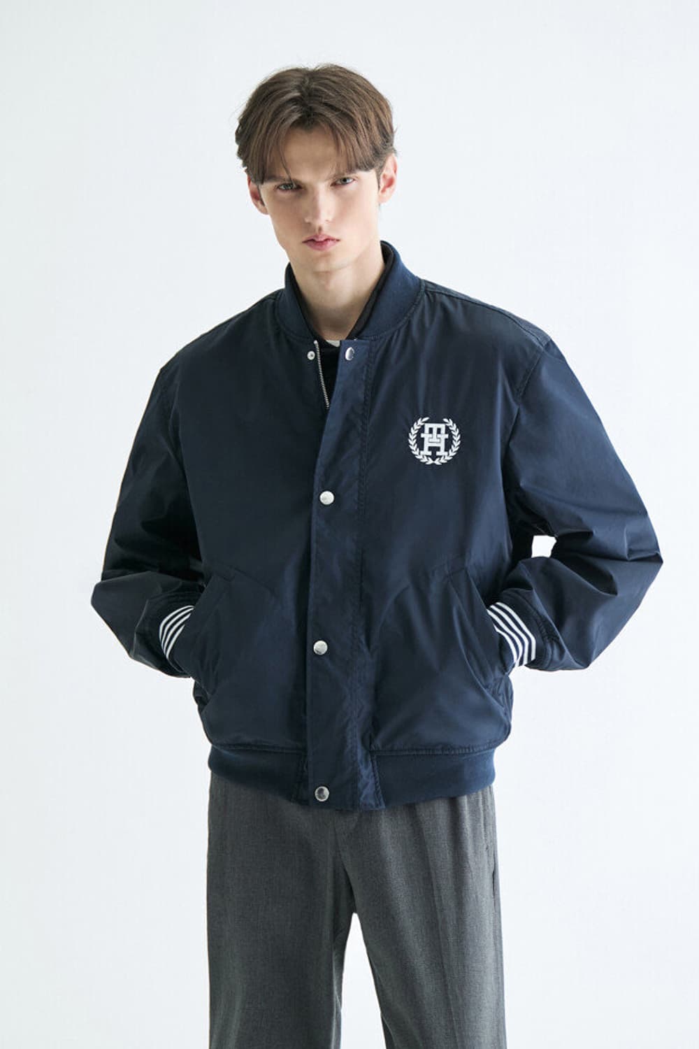 [새상품] 타미힐피거 리버시블 바시티 자켓 L 상품이미지4