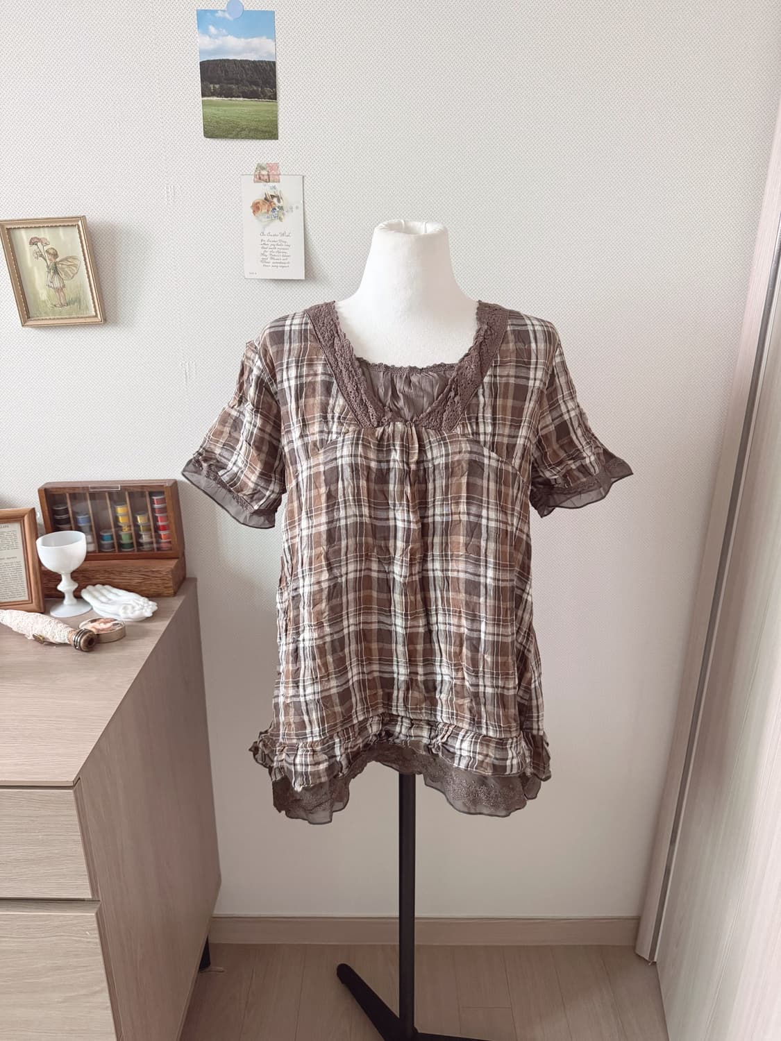 모리걸 레이어드 블라우스 상품이미지1