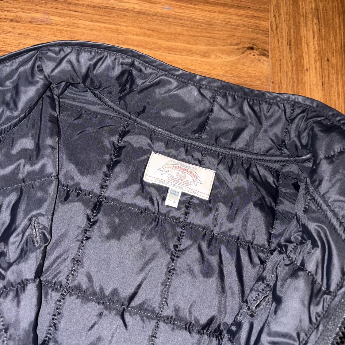 Armani overfit wool hoodie zip up coat 상품이미지10