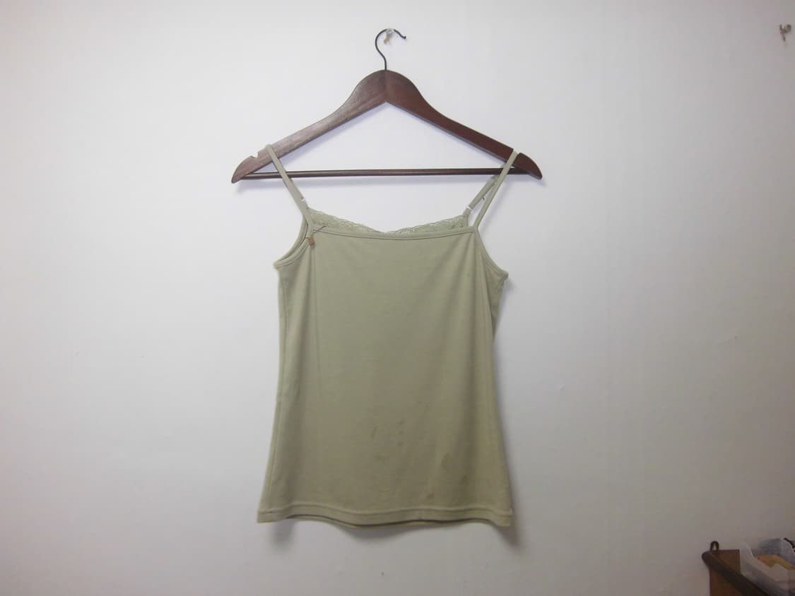 jpn vintage khaki lace sleeveless 상품이미지3