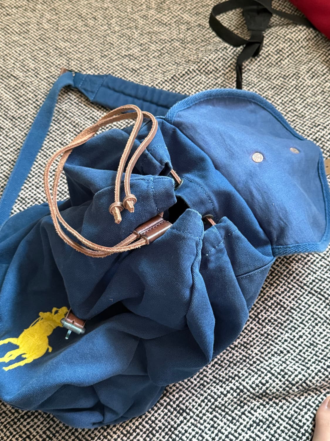 폴로랄프로렌 빅포니 캔버스 백팩 블루 상품이미지2