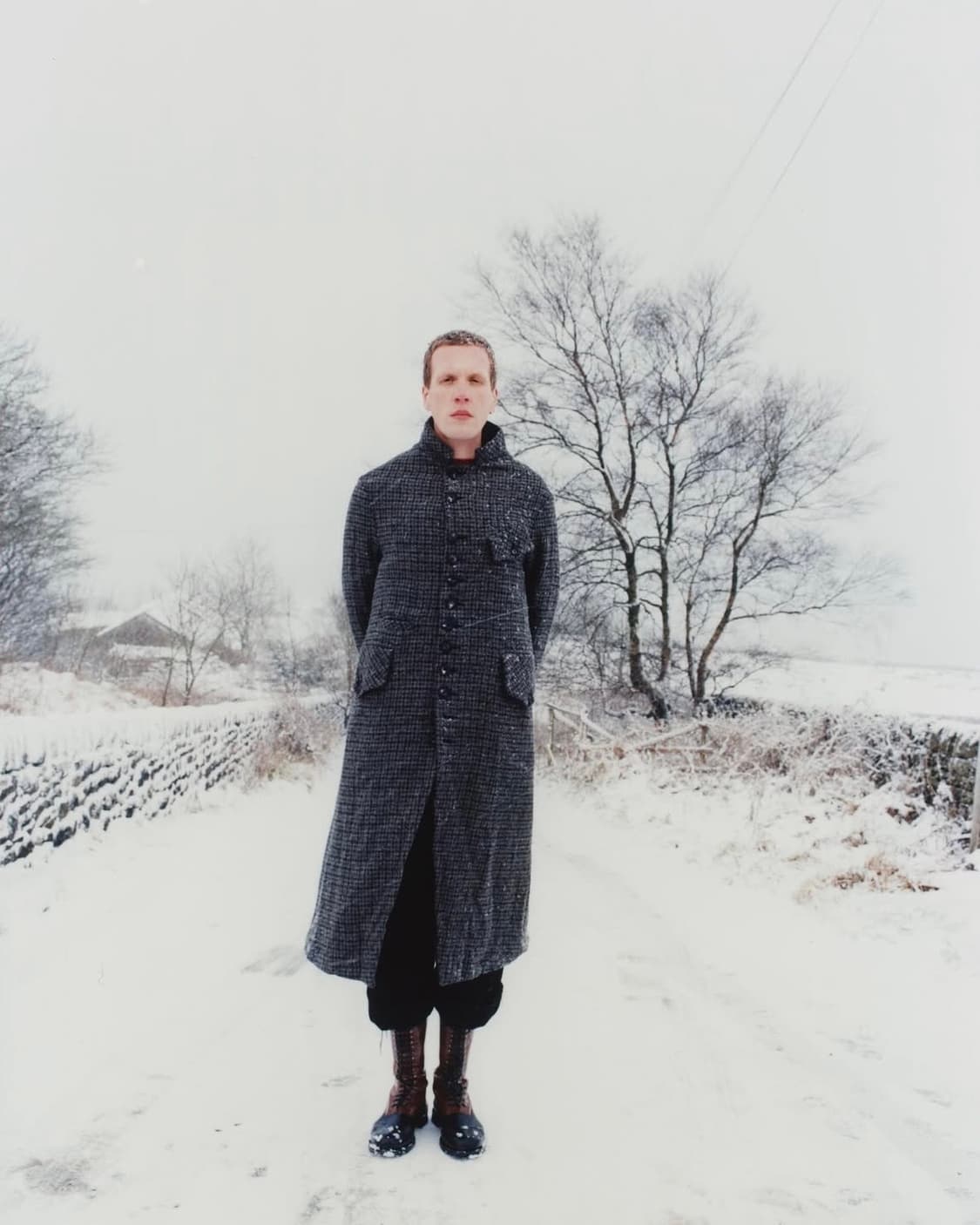 존 알렉산더 스켈튼 스코티쉬 트위드 롱 코트 상품이미지3