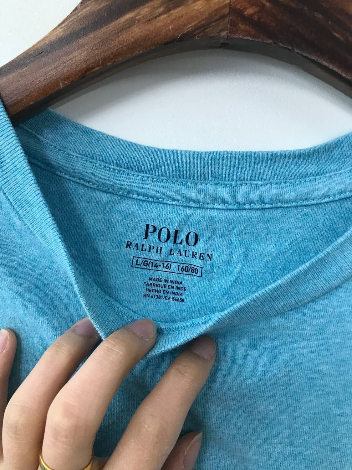 폴로 랄프로렌 빅포니 스카이블루 반팔 티셔츠 상품이미지6