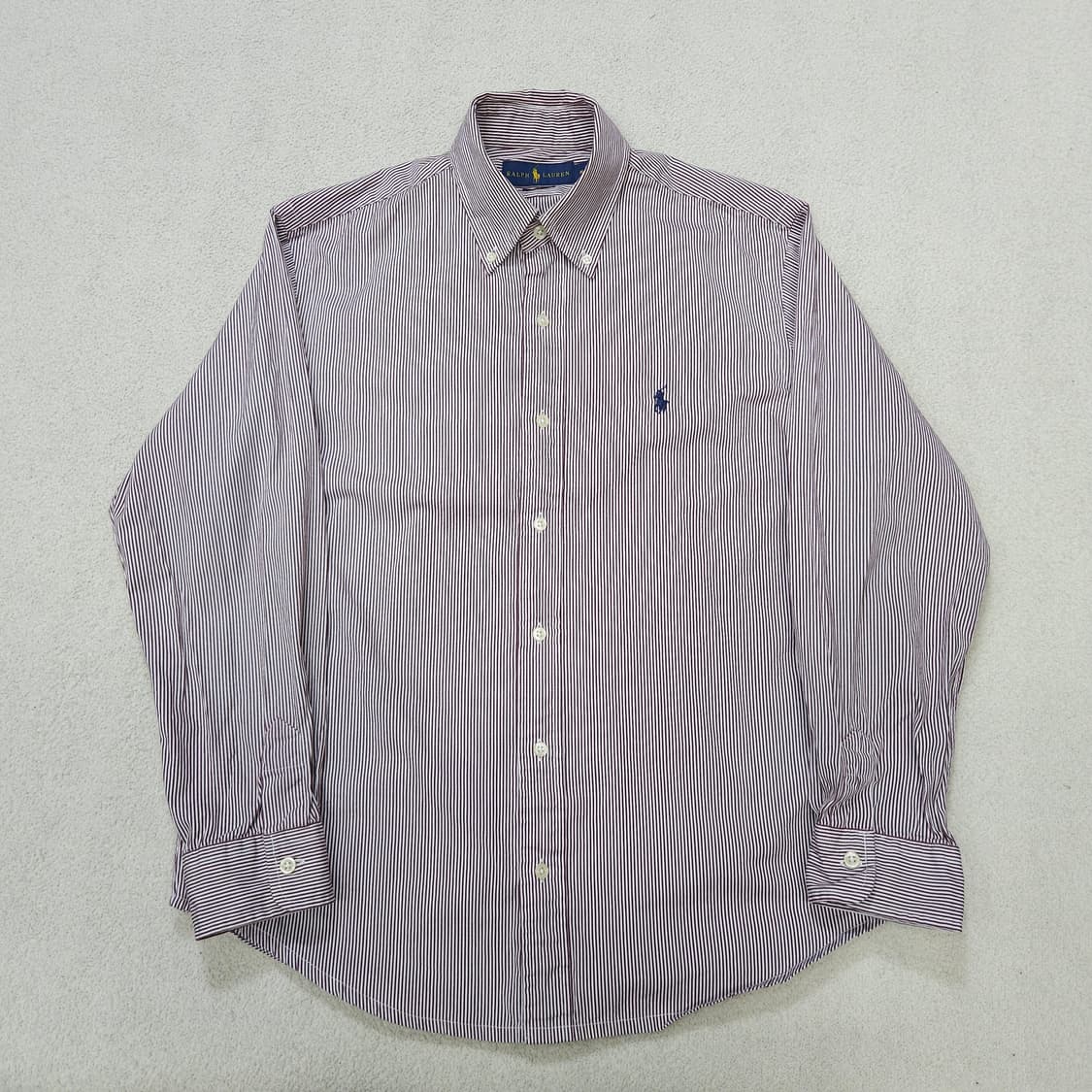 폴로 랄프 로렌 신형 스트라이프 셔츠 M 클래식핏 상품이미지2
