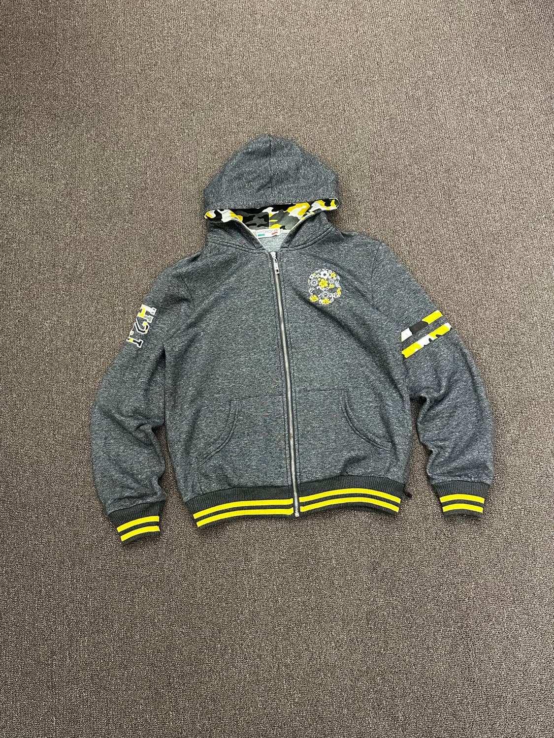 2XL)Hydrogen 빈티지 자수 플리스 후드집업 상품이미지3