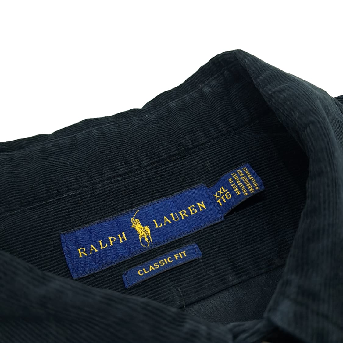 CN954 2XL 폴로 랄프로렌 블랙그린 핀코듀로이 긴팔 셔츠 남방 상품이미지4